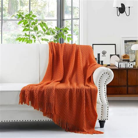 orange couch throws|orange hand woven throws.